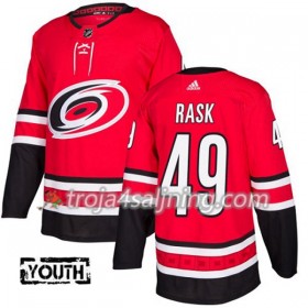 Carolina Hurricanes tröja Victor Rask 49 Röd 2017-2018 Adidas Authentic - NHL Tröjor Barn